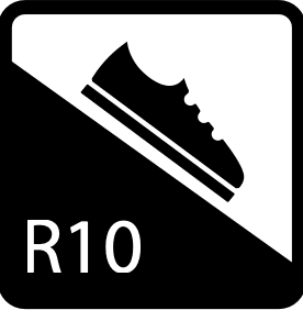 Anti-slip for shoes: R10
